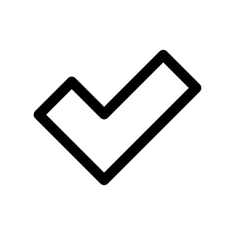 An essential design element showcasing the subject Acceptance check mark vector