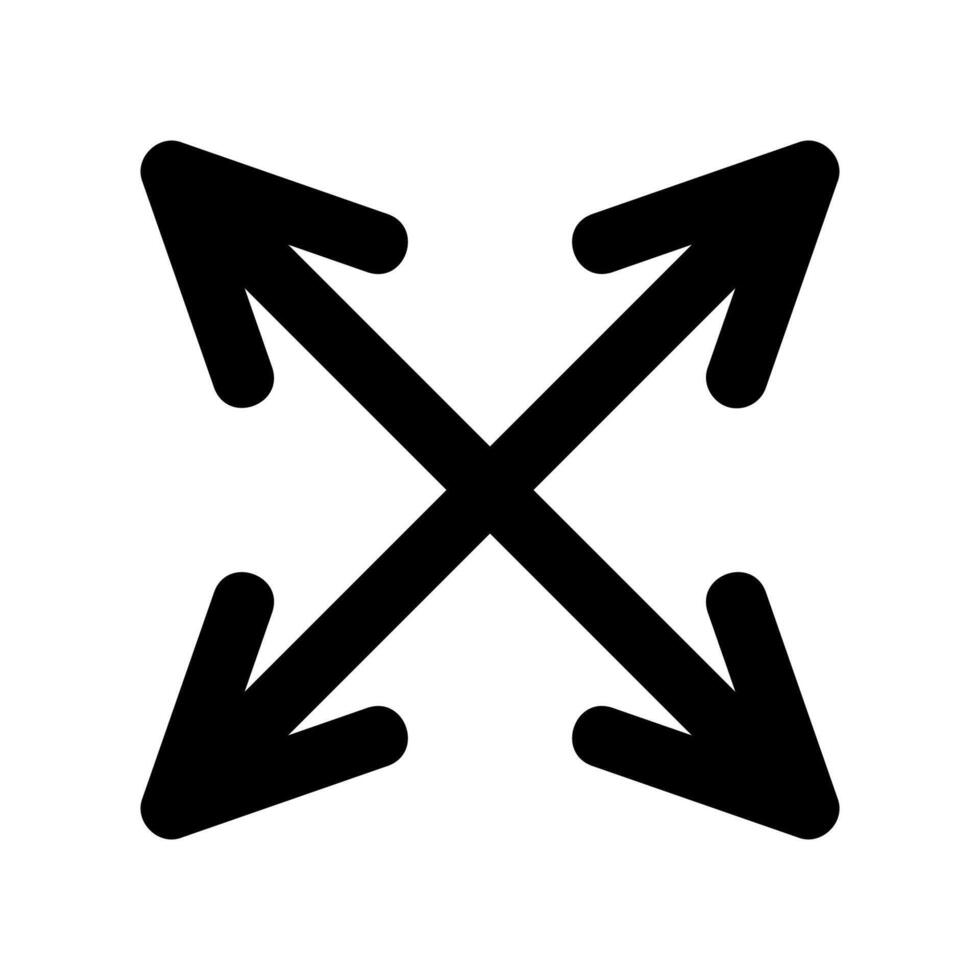 An essential design element showcasing the subject expand button vector