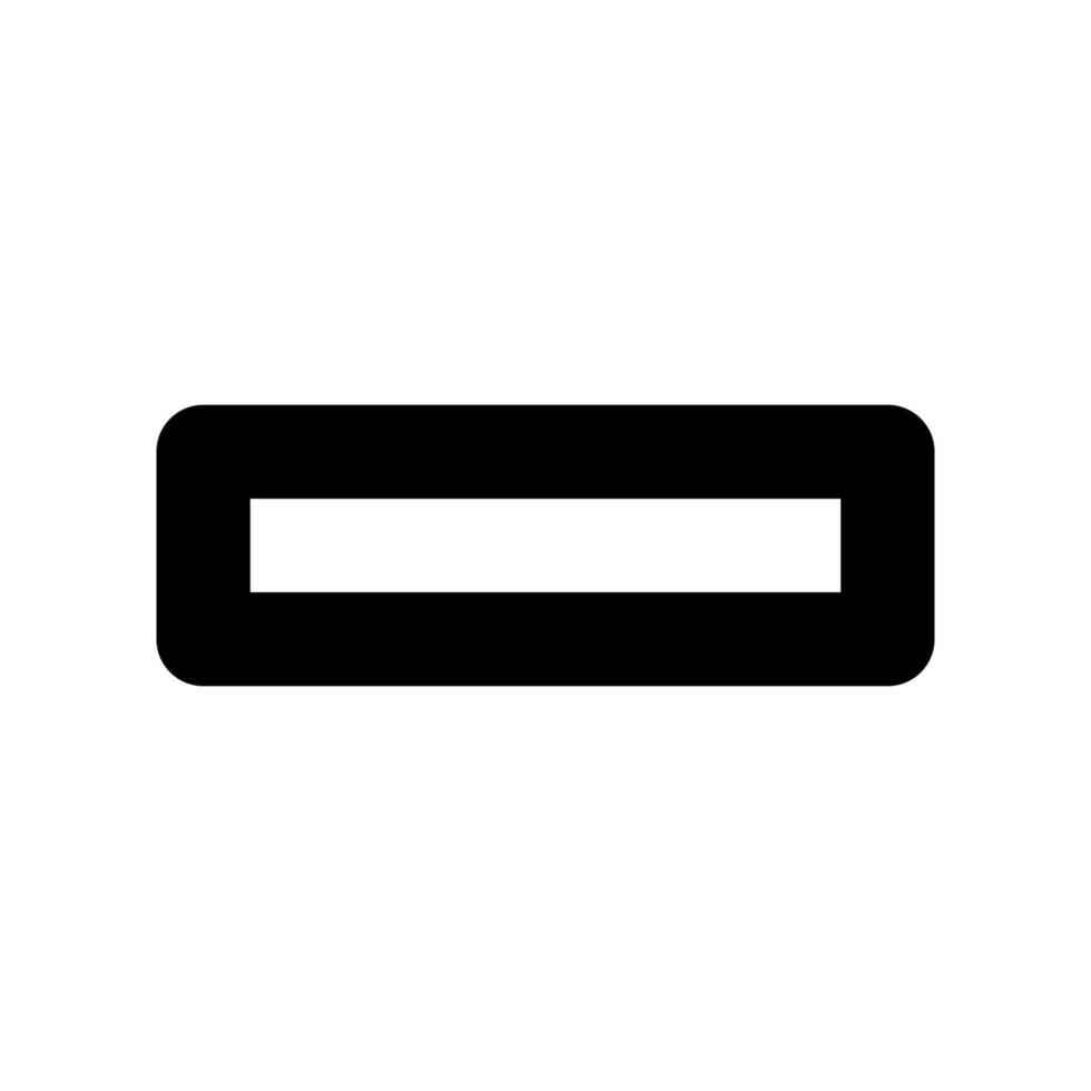 a black and white icon of a rectangle vector