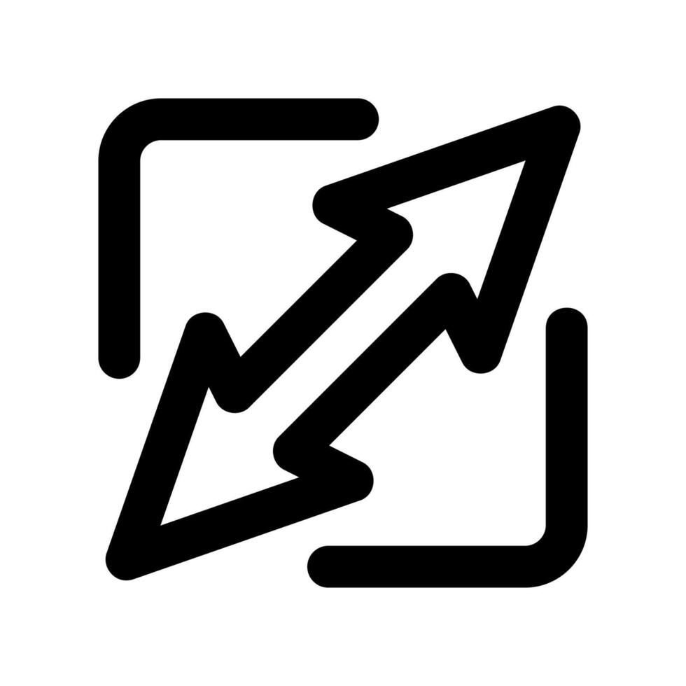 A graphic sign related to the theme expand window vector