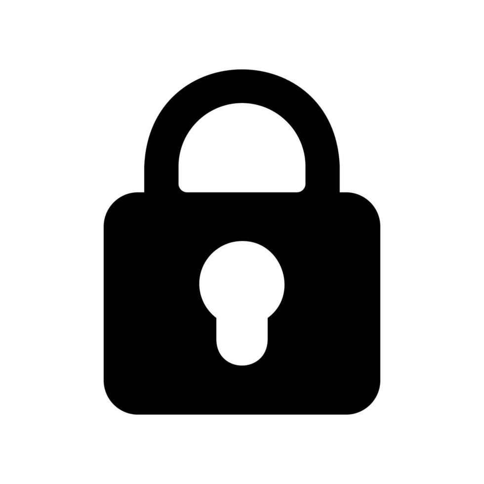An essential design element showcasing the subject Heavy duty padlock vector