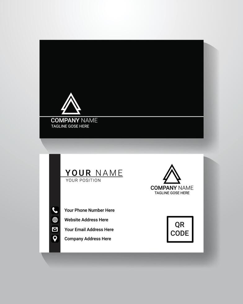 Modern Minimalist Business Card Design vector