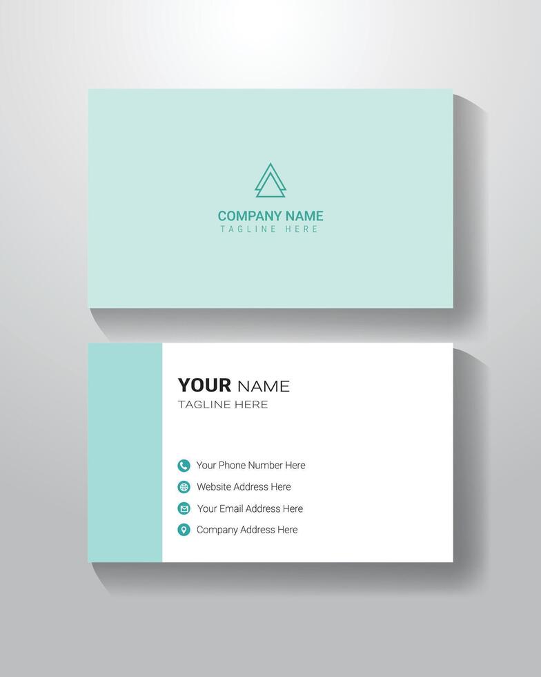 Modern Minimalist Office Business Card vector