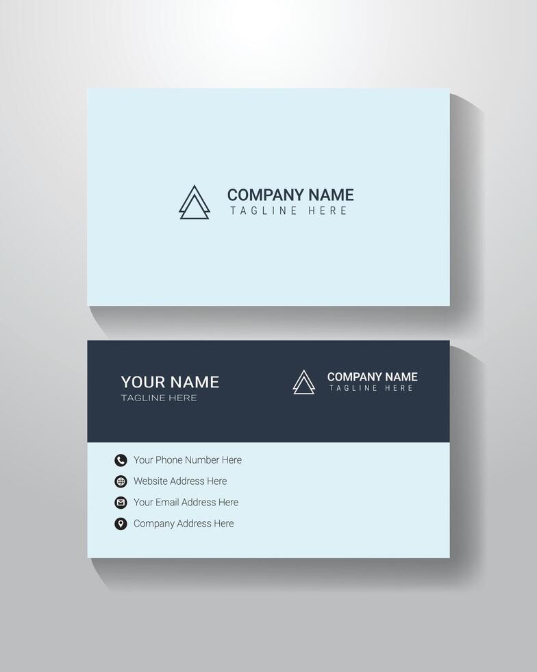 Business Card Template Simple vector