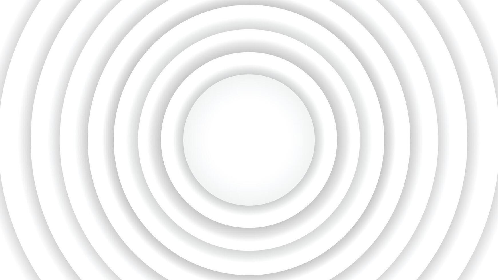 Abstract White concentric circles Wave Pattern Background for Design vector