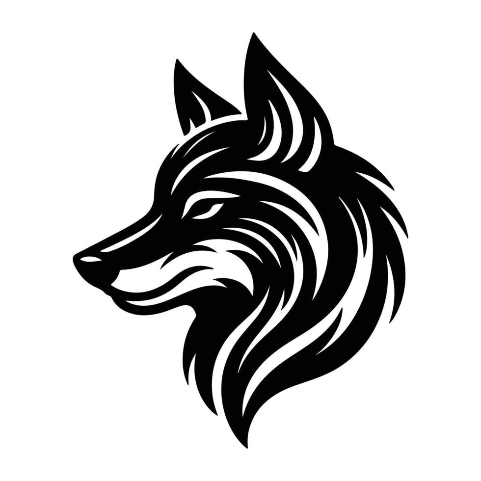 Hunting Pack Wolves on the Prowl for Their Prey vector