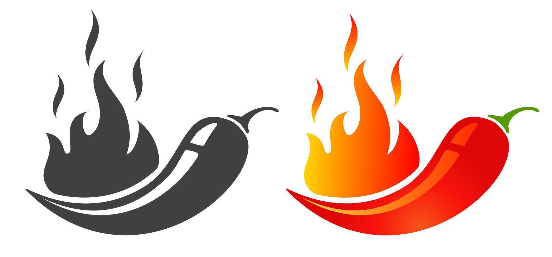 Emblems jalapeno or chilli peppers vector