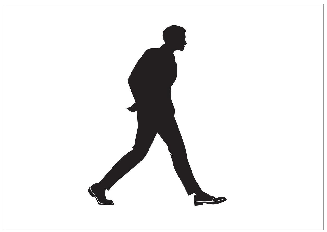 A silhouette of a man vector