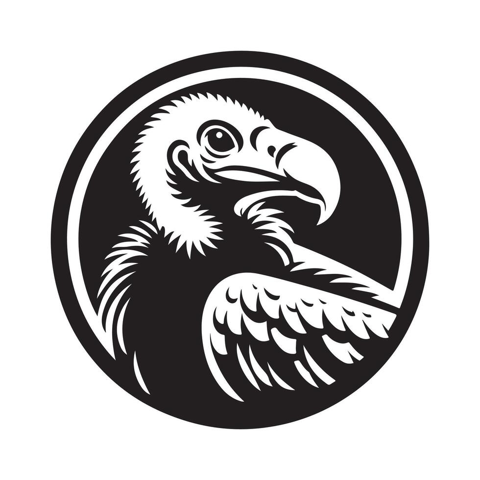 Turkey Vulture Silhouette for Creative Branding vector