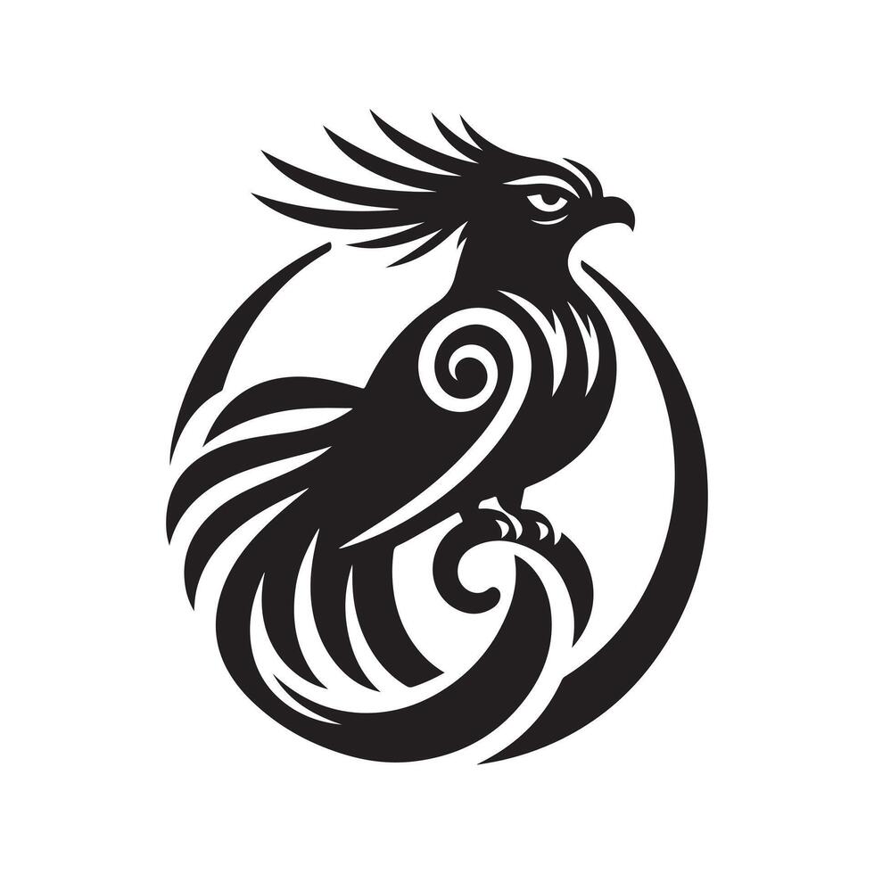Quetzal Silhouette for Custom Designs vector
