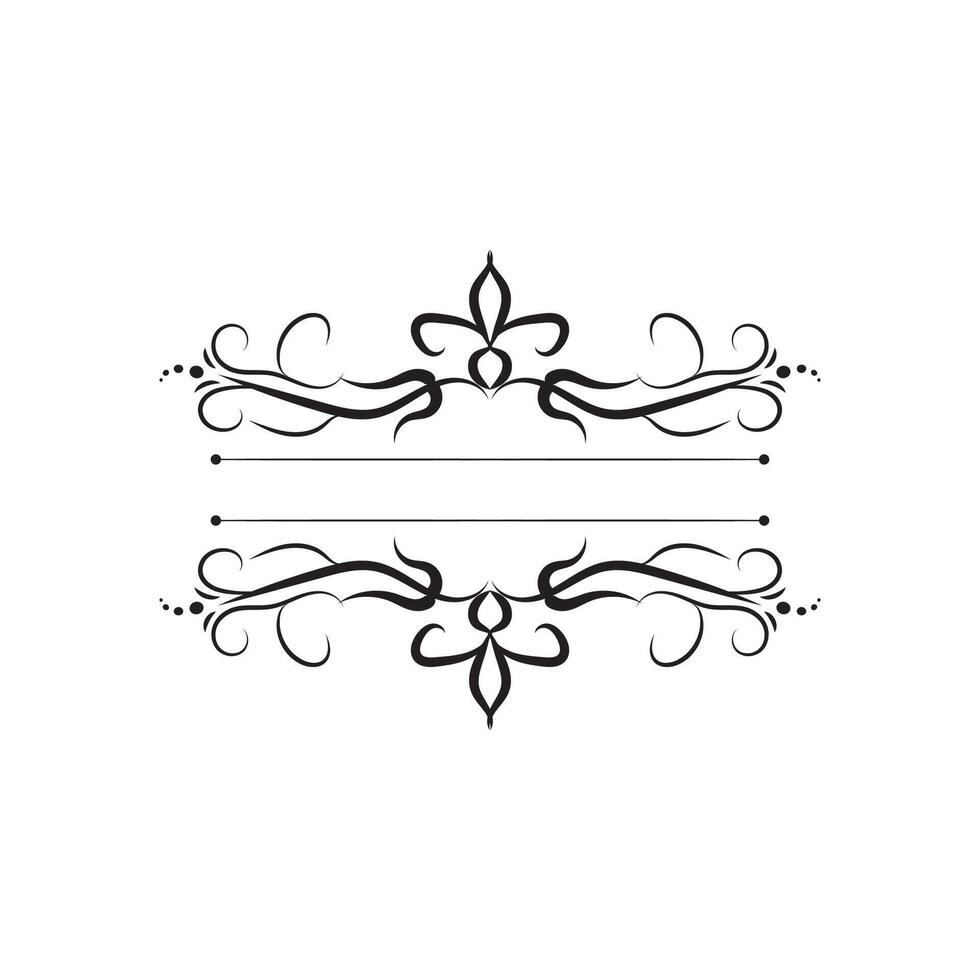 Flower ornament boarder design vector