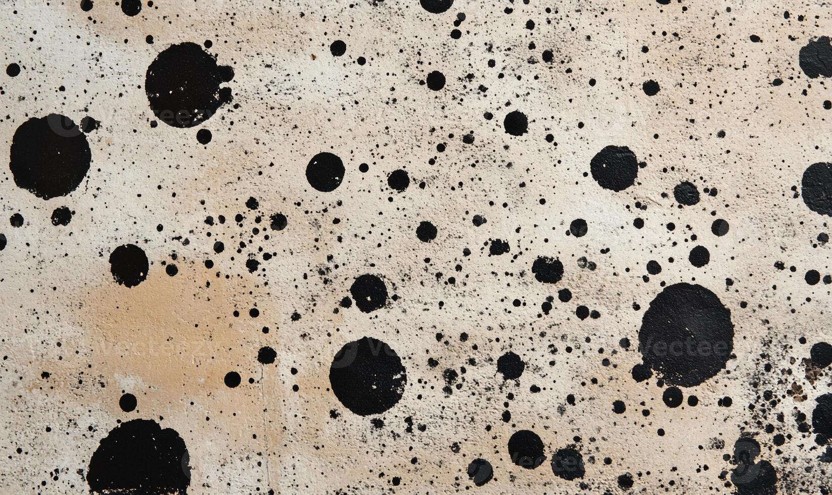 Abstract speckled artwork, beige and black photo