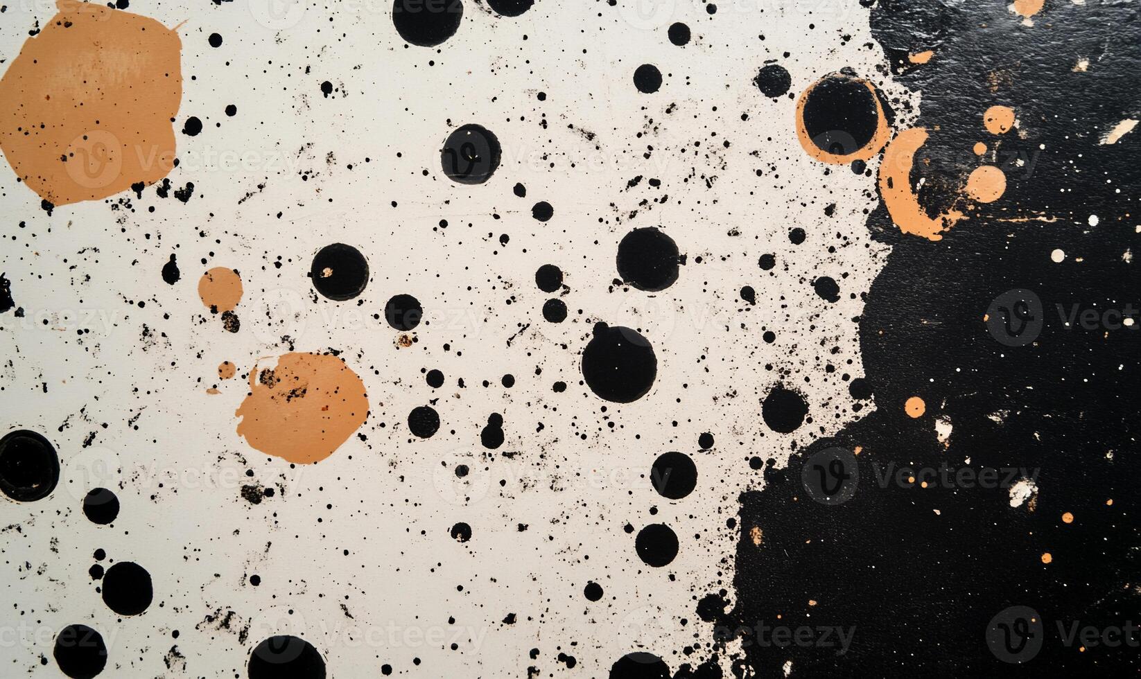 Abstract paint splatters on a surface photo