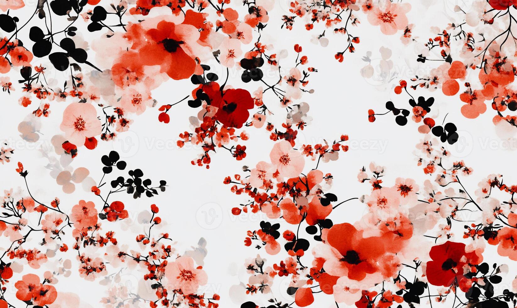 Delicate floral print pattern photo