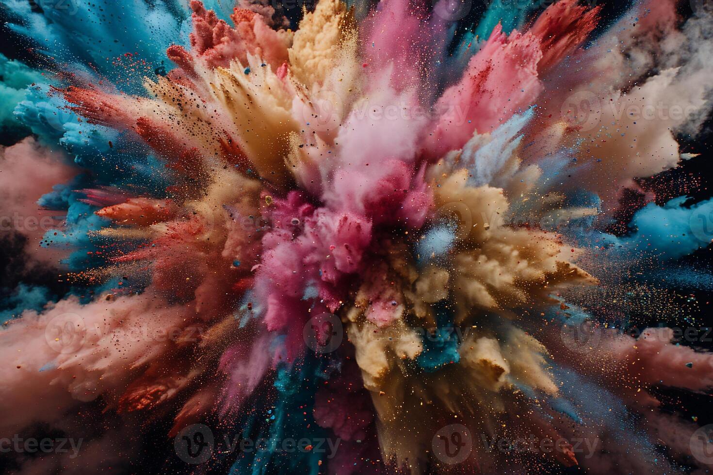 Vibrant explosion of color photo