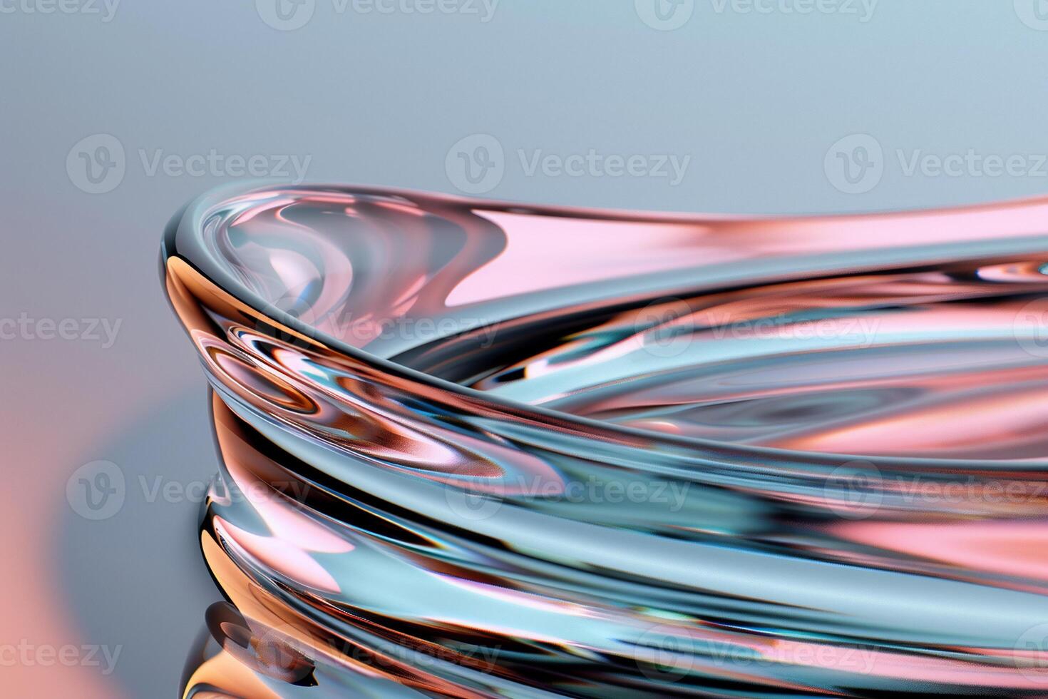 A close up of a glass bowl with water photo
