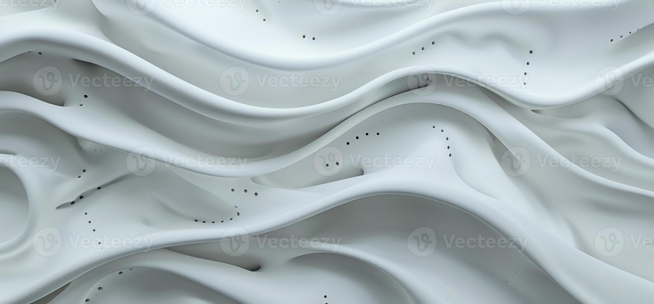 Abstract wavy, textured surface with perforated details photo