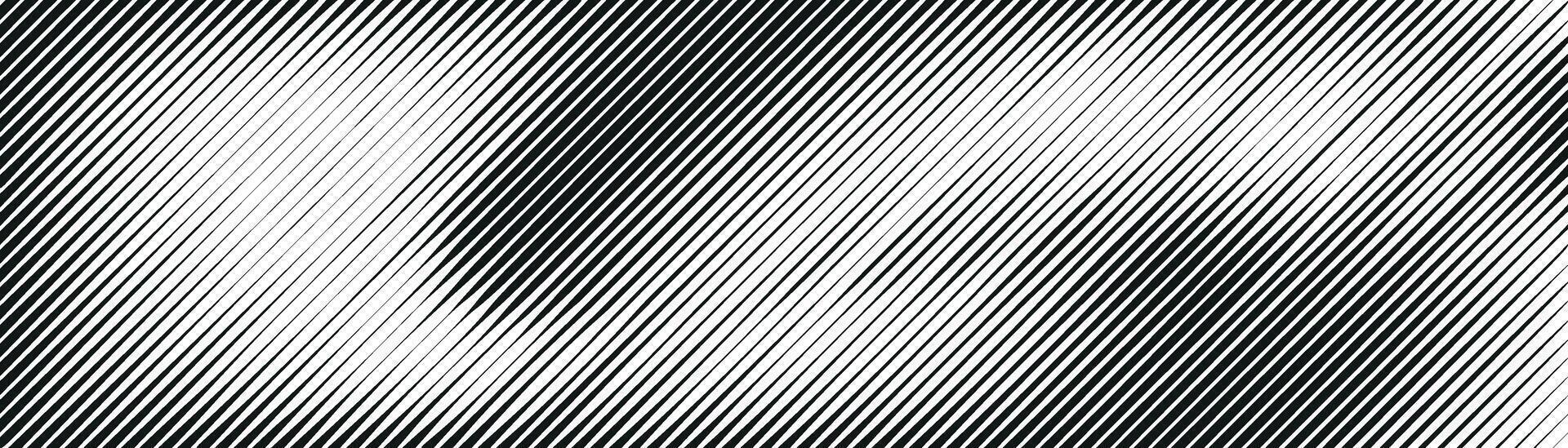 Dynamic diagonal stripe pattern with thin lines and broken angles. Monochrome geometric background. Flat illustration isolated vector