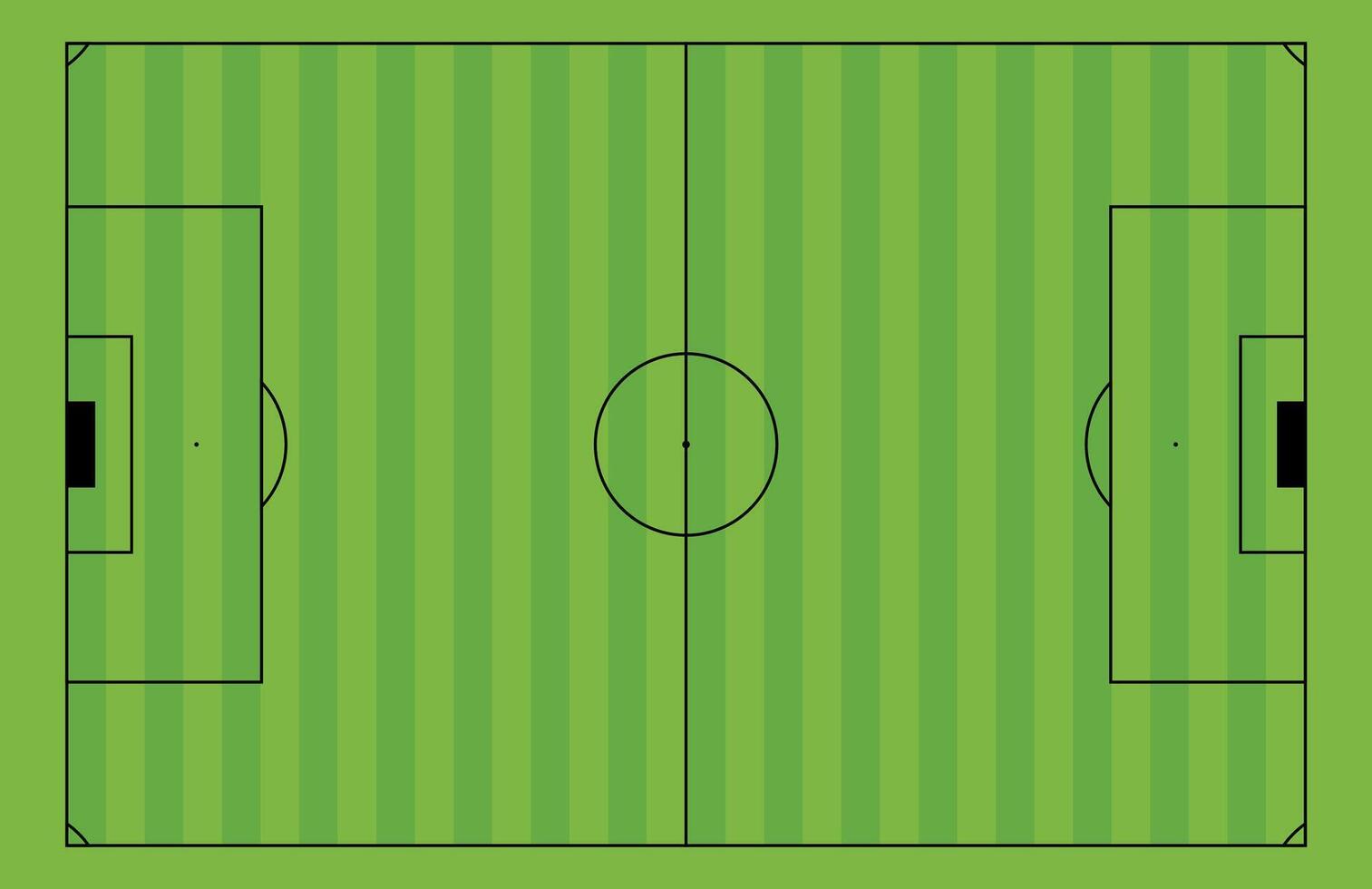 Soccer field markings with stadium grass texture. Football court lines and playground background. Flat illustration isolated on white background. vector