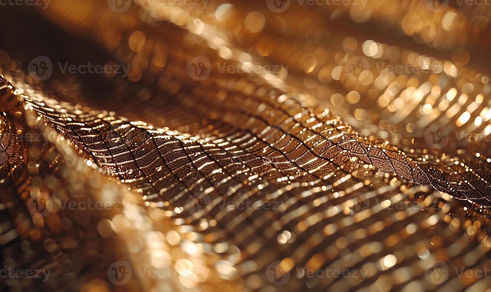 Gold shimmering fabric texture photo