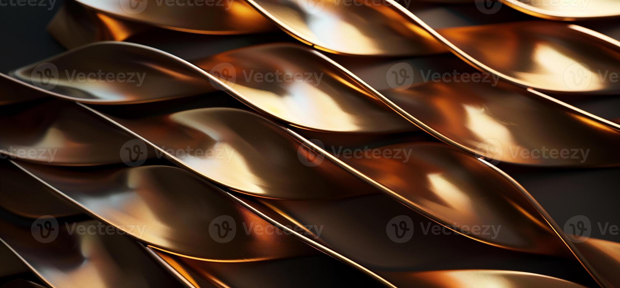 Abstract Gold Twisted Metal Texture photo