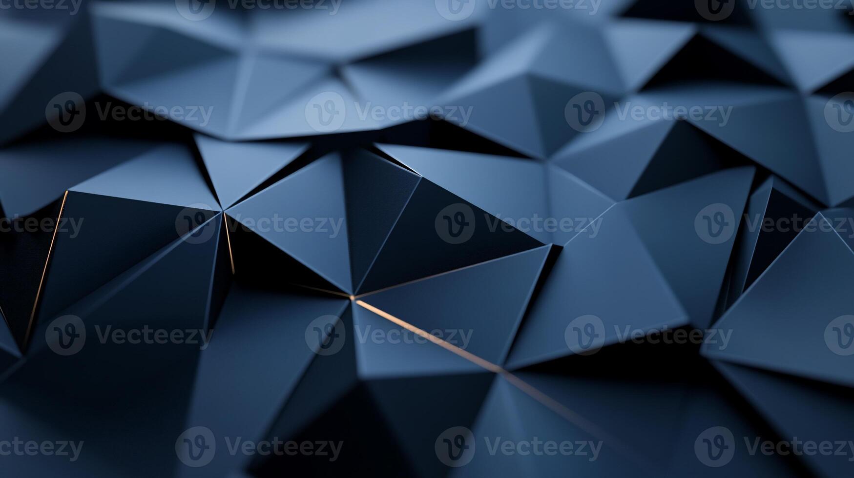 Dark, abstract, geometric pattern of interlocking triangles photo