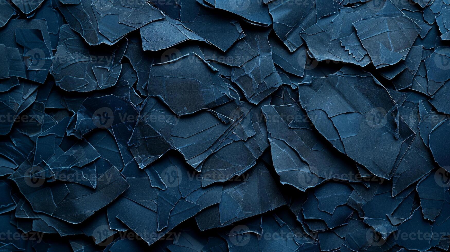 Dark blue fragmented texture. Abstract design photo