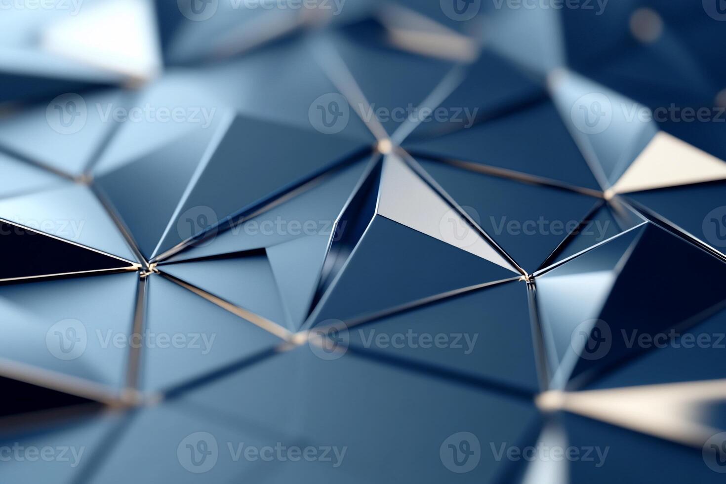Abstract metallic triangle pattern photo