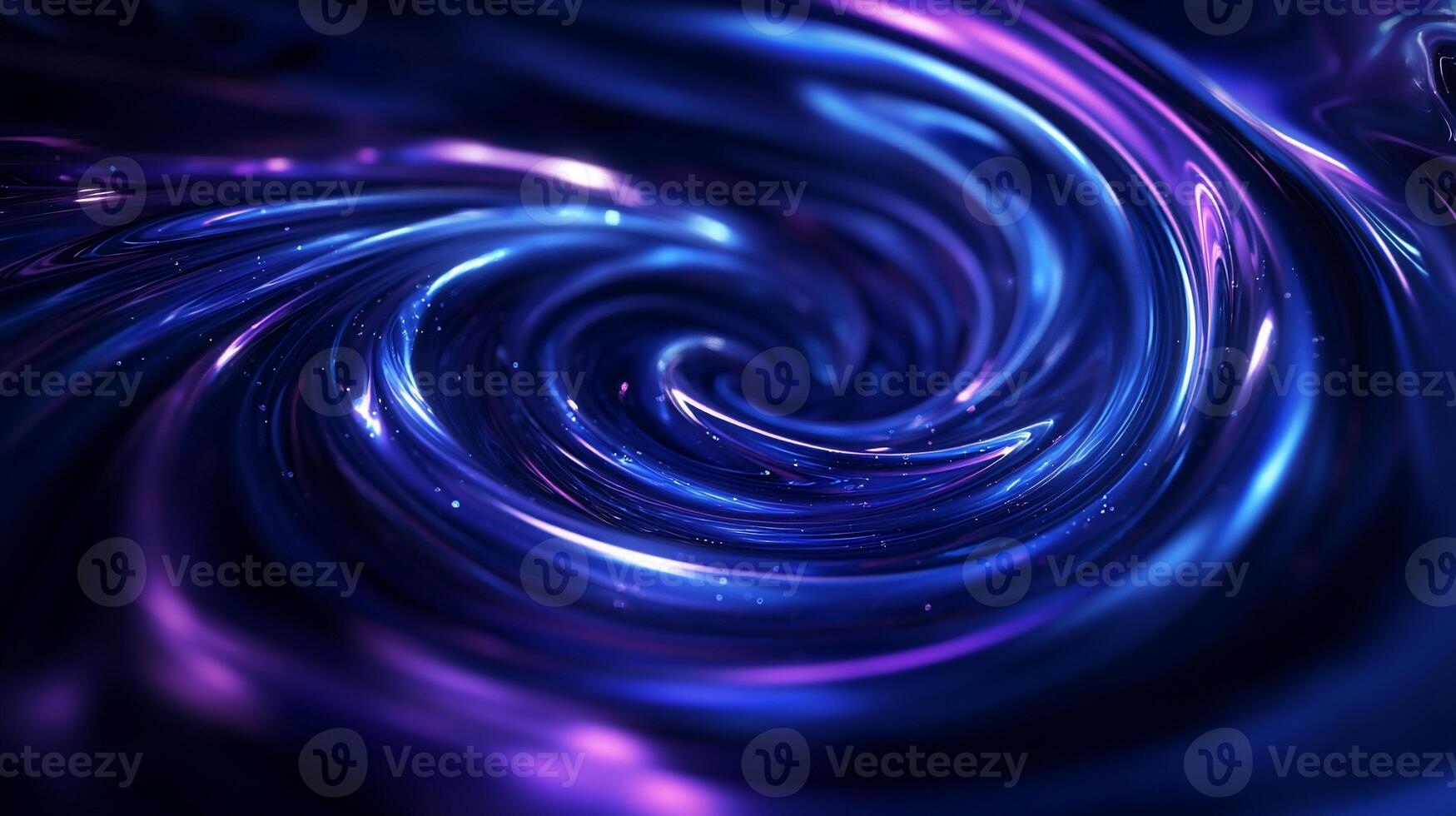 Abstract swirling liquid, vibrant colors, deep blues and purples, luminous textures photo