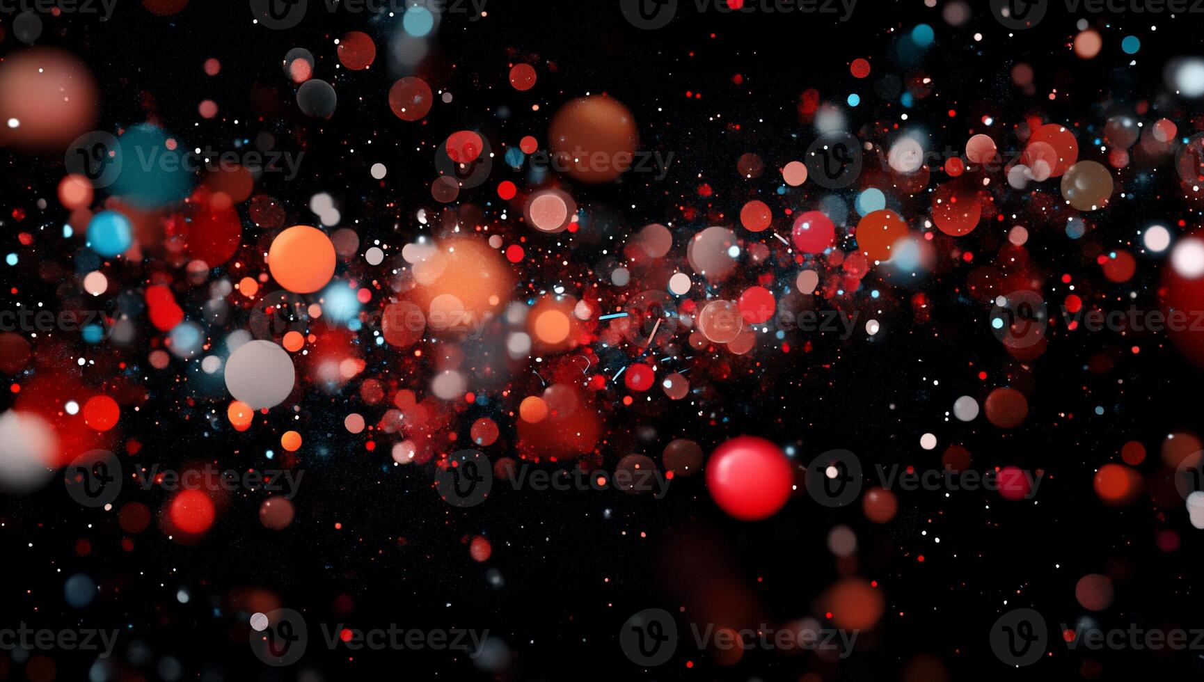 Abstract bokeh explosion of vibrant colors photo