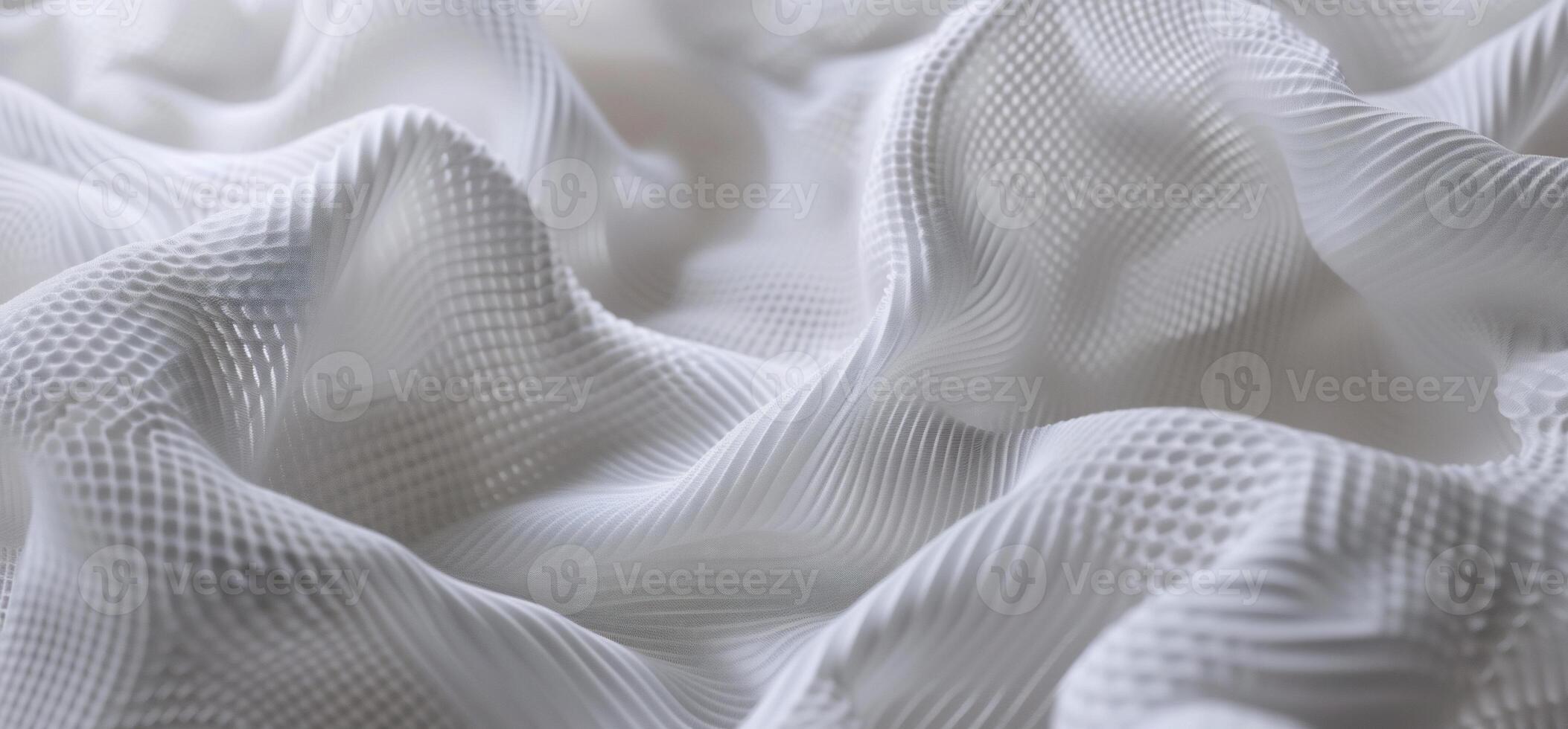 Textured, White Fabric Drape photo