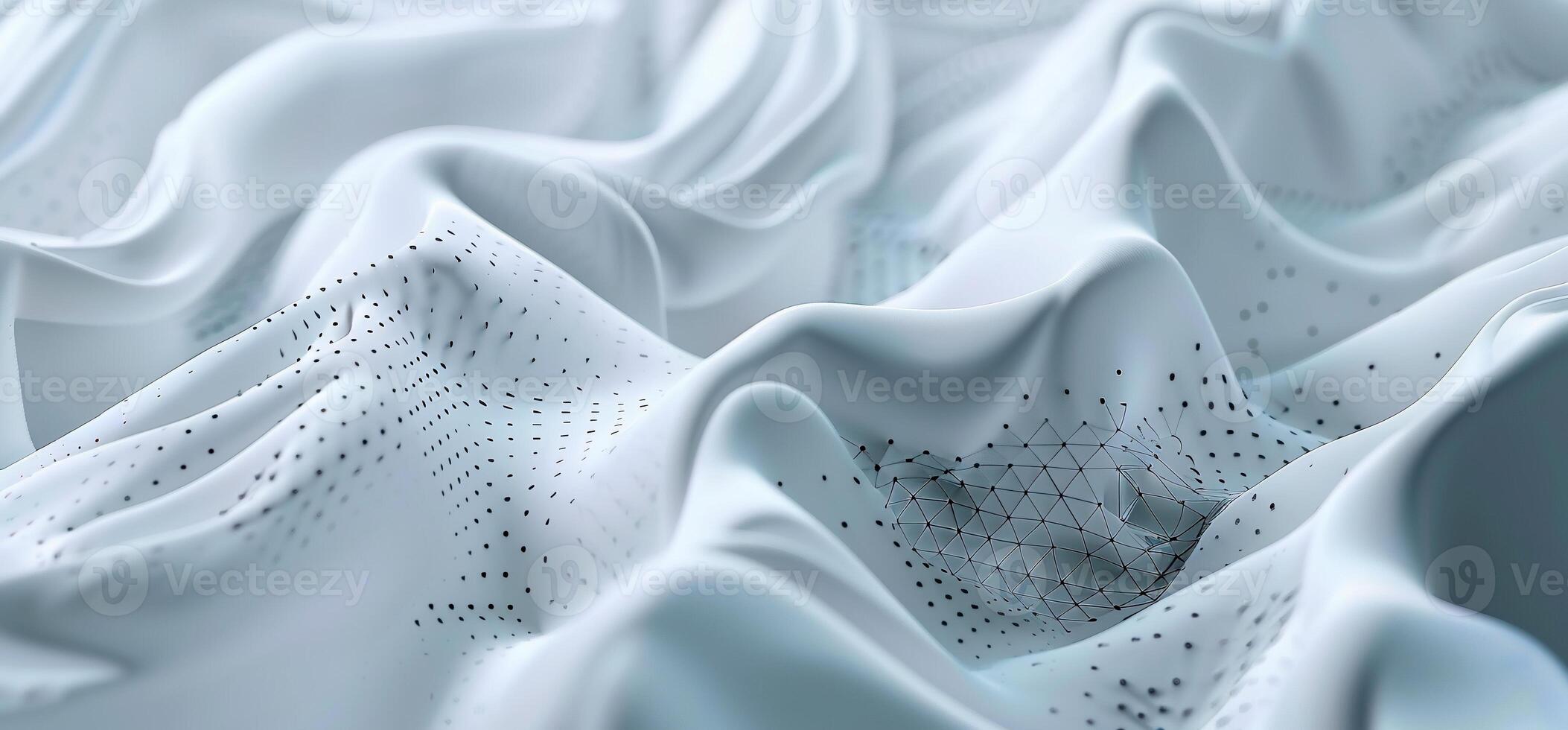 Abstract Fabric with Geometric Data Structures photo