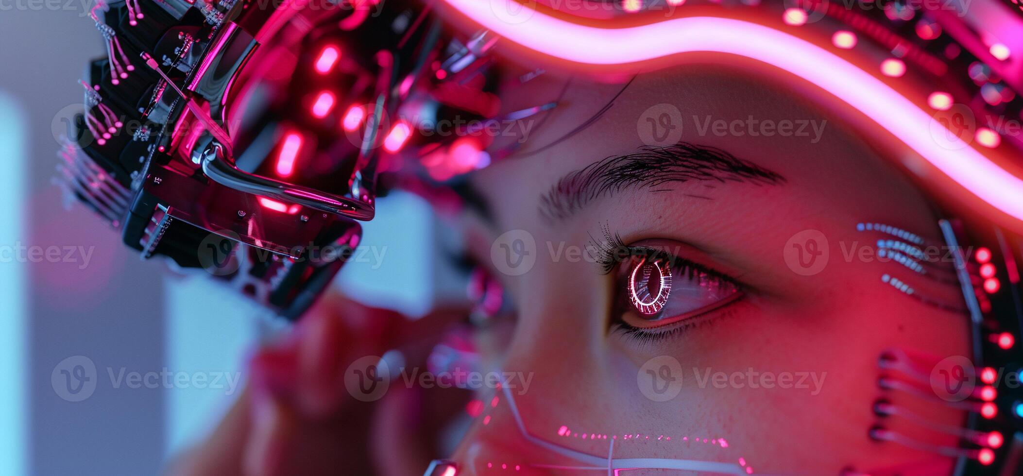 Cyberpunk Enhanced Human photo