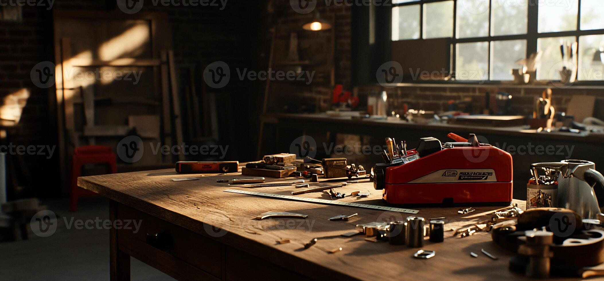 Rustic Workshop Scene photo