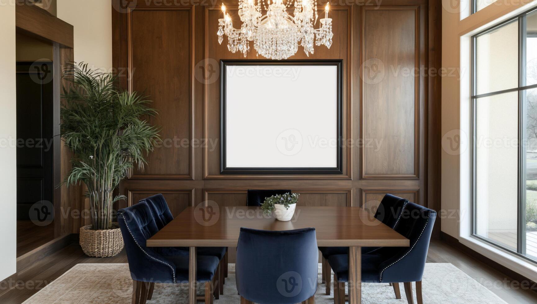 Elegant Dining Room with Wood Accents photo