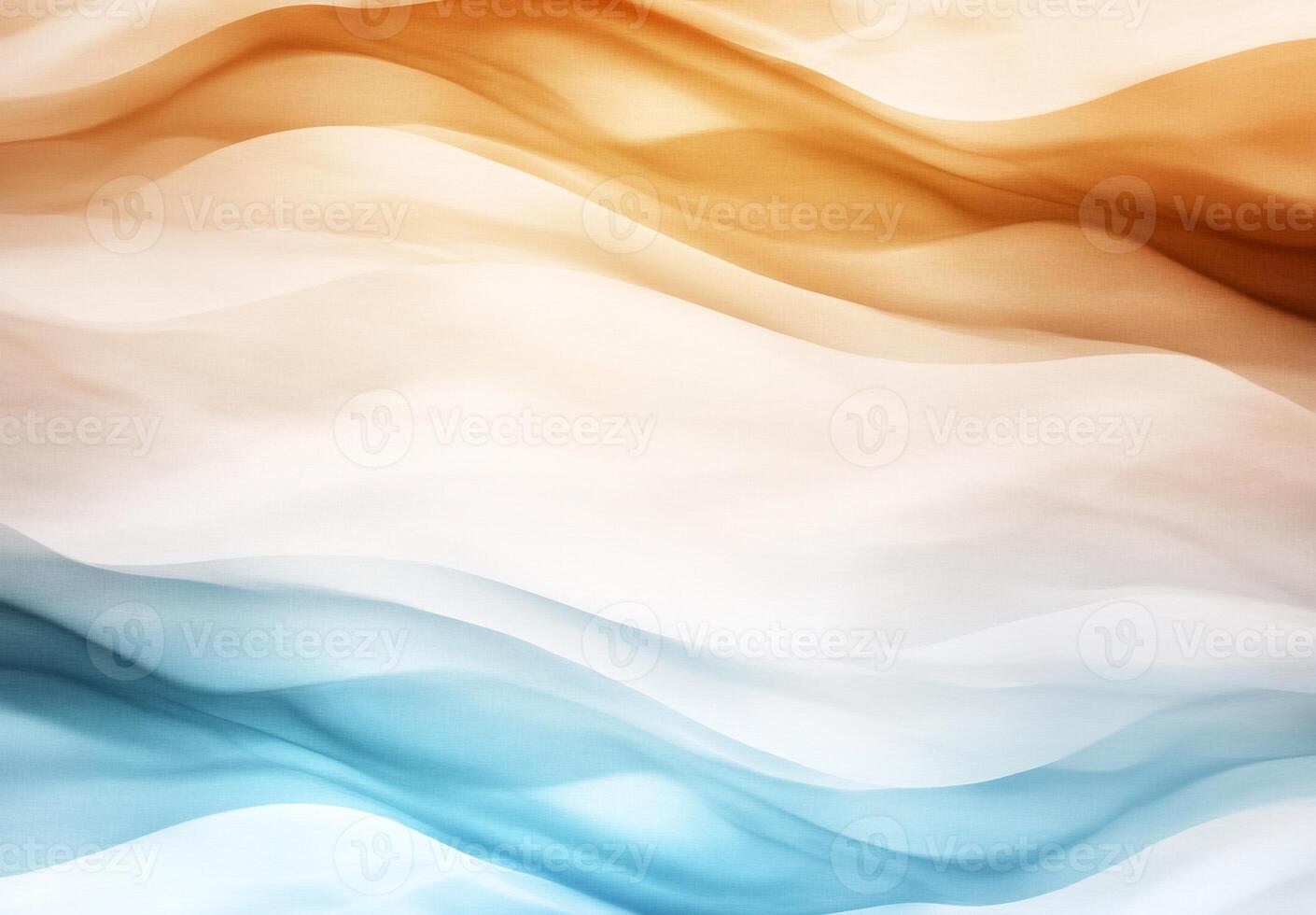 Abstract wavy flowing fabric design with warm and cool tones photo