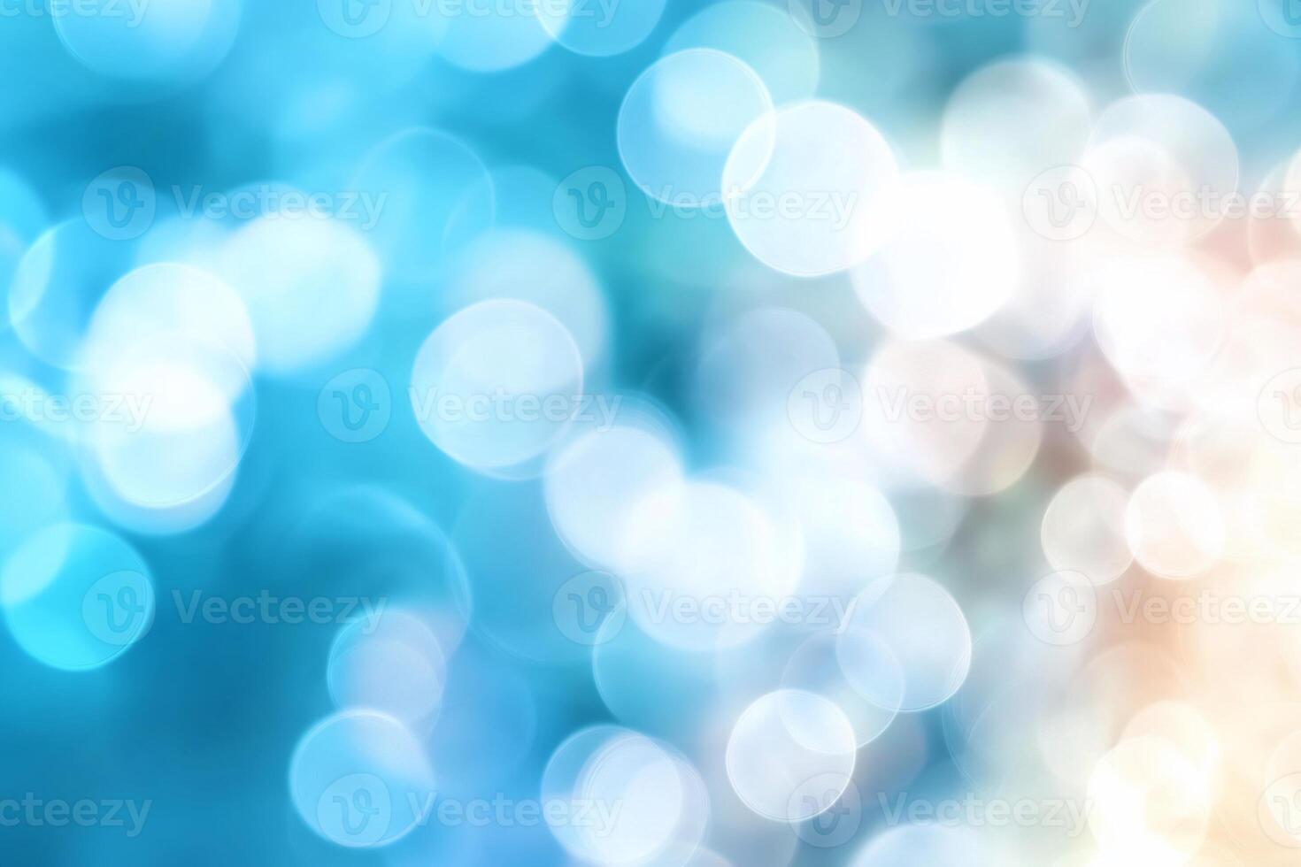 Blue and white bokeh background photo