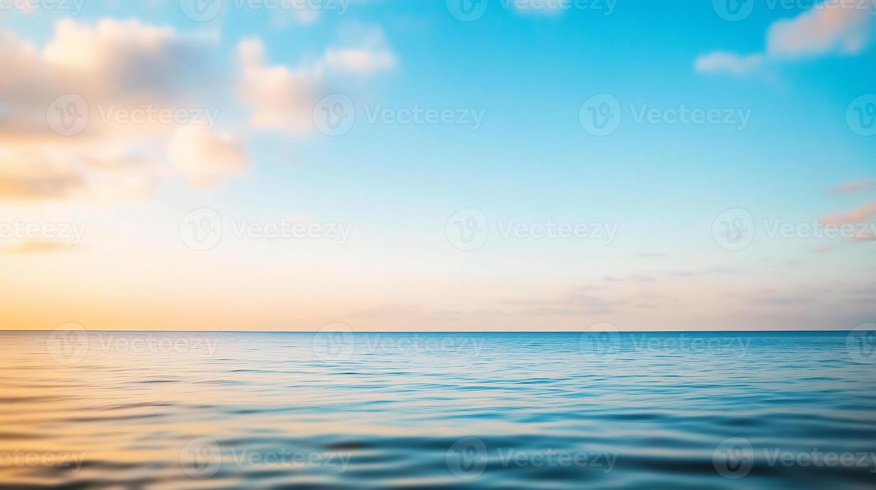 Blurred ocean sunrise photo