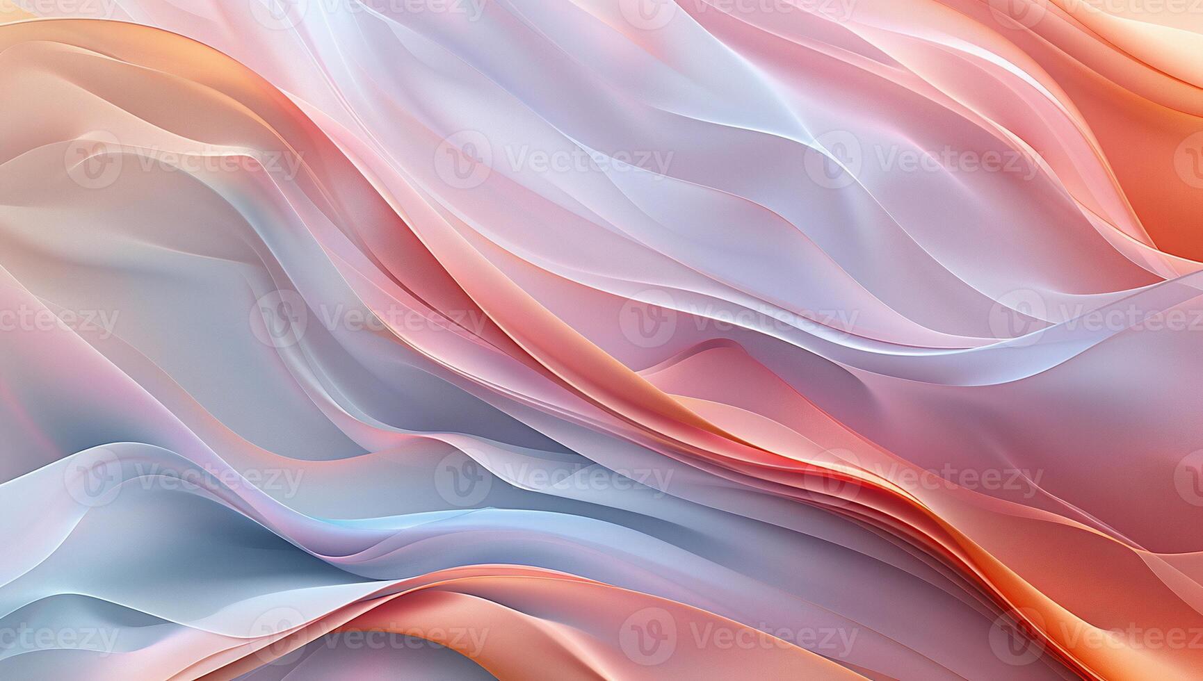 Abstract flowing fabric with soft, pastel colors. Delicate, dynamic, and smooth. A visual exploration of movement photo