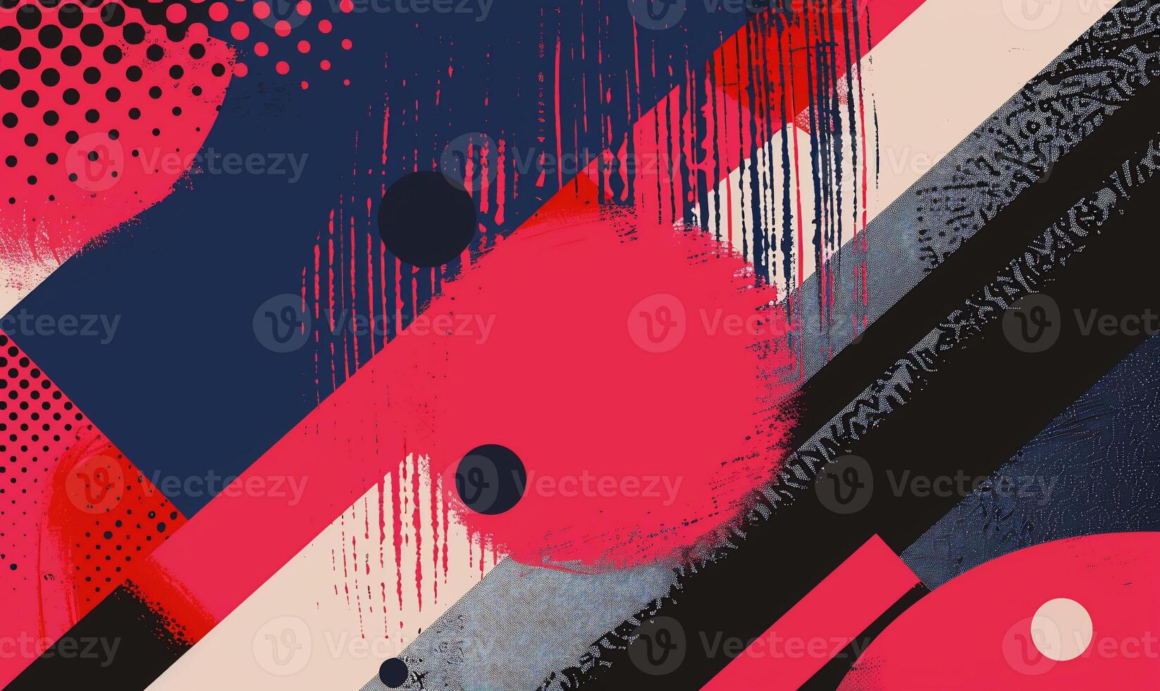 Abstract art design with bold colors and geometric shapes photo