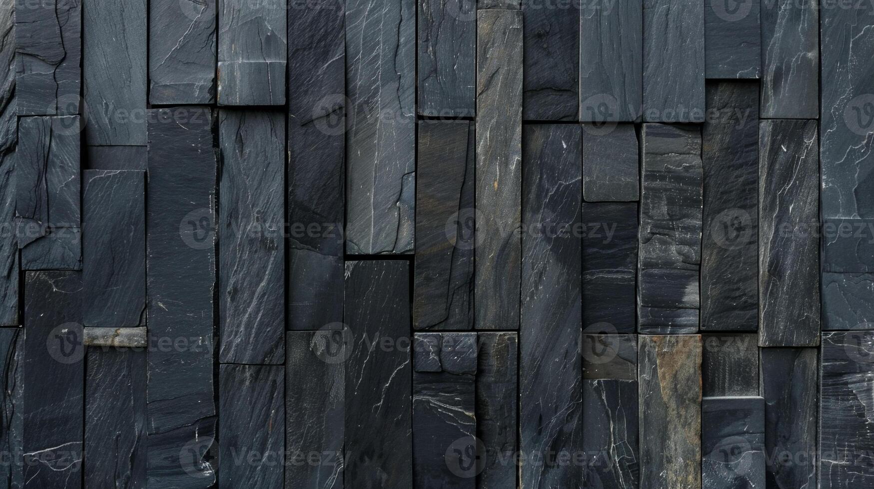 Dark Grey Stone Wall Cladding photo