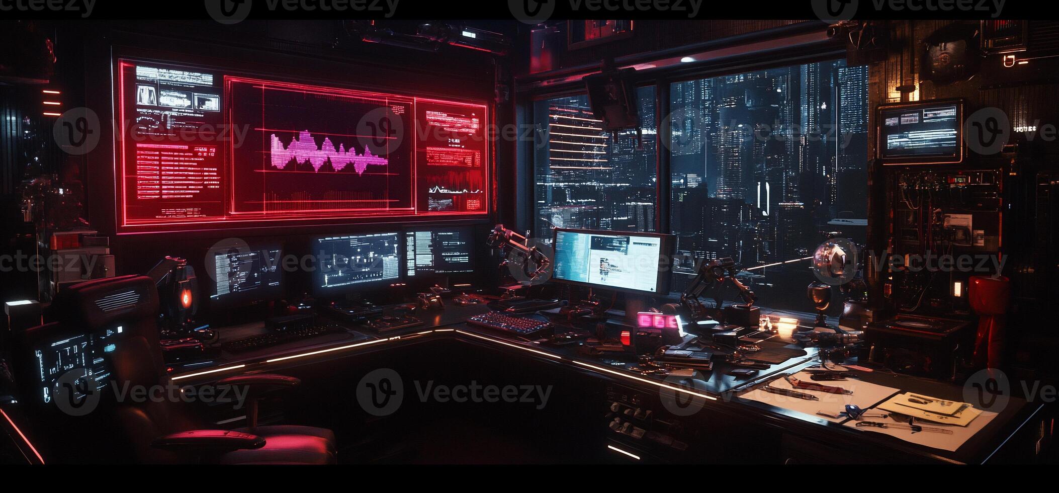 Futuristic Tech Hub photo