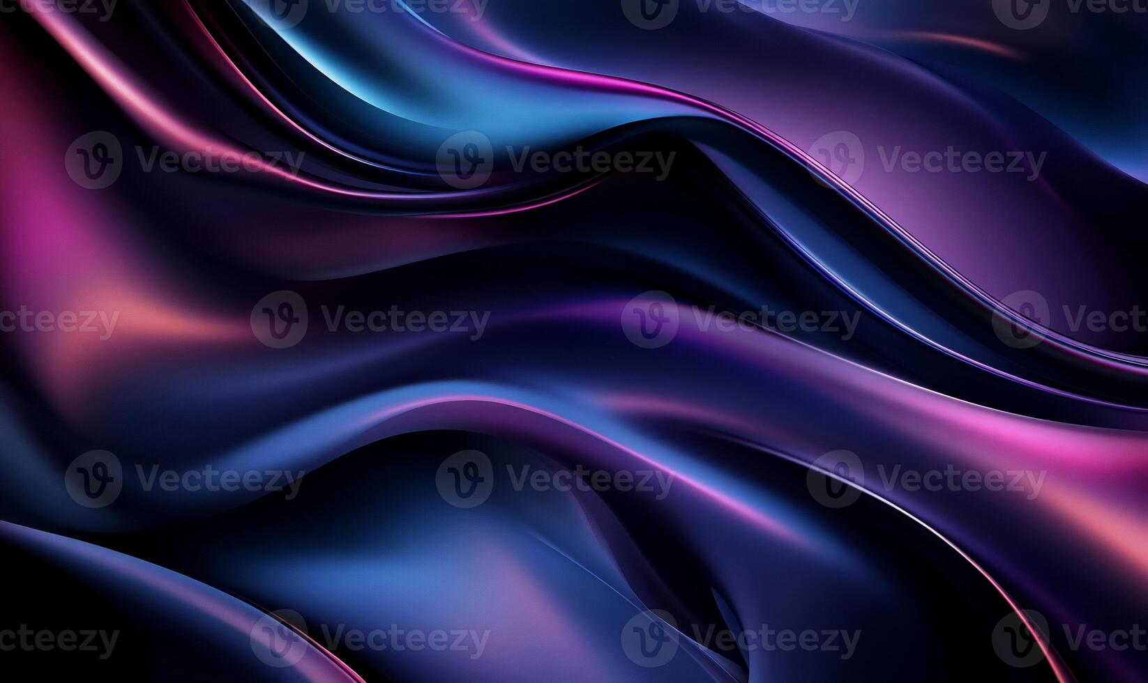 Abstract fluid dynamic shapes in vibrant iridescent colours photo
