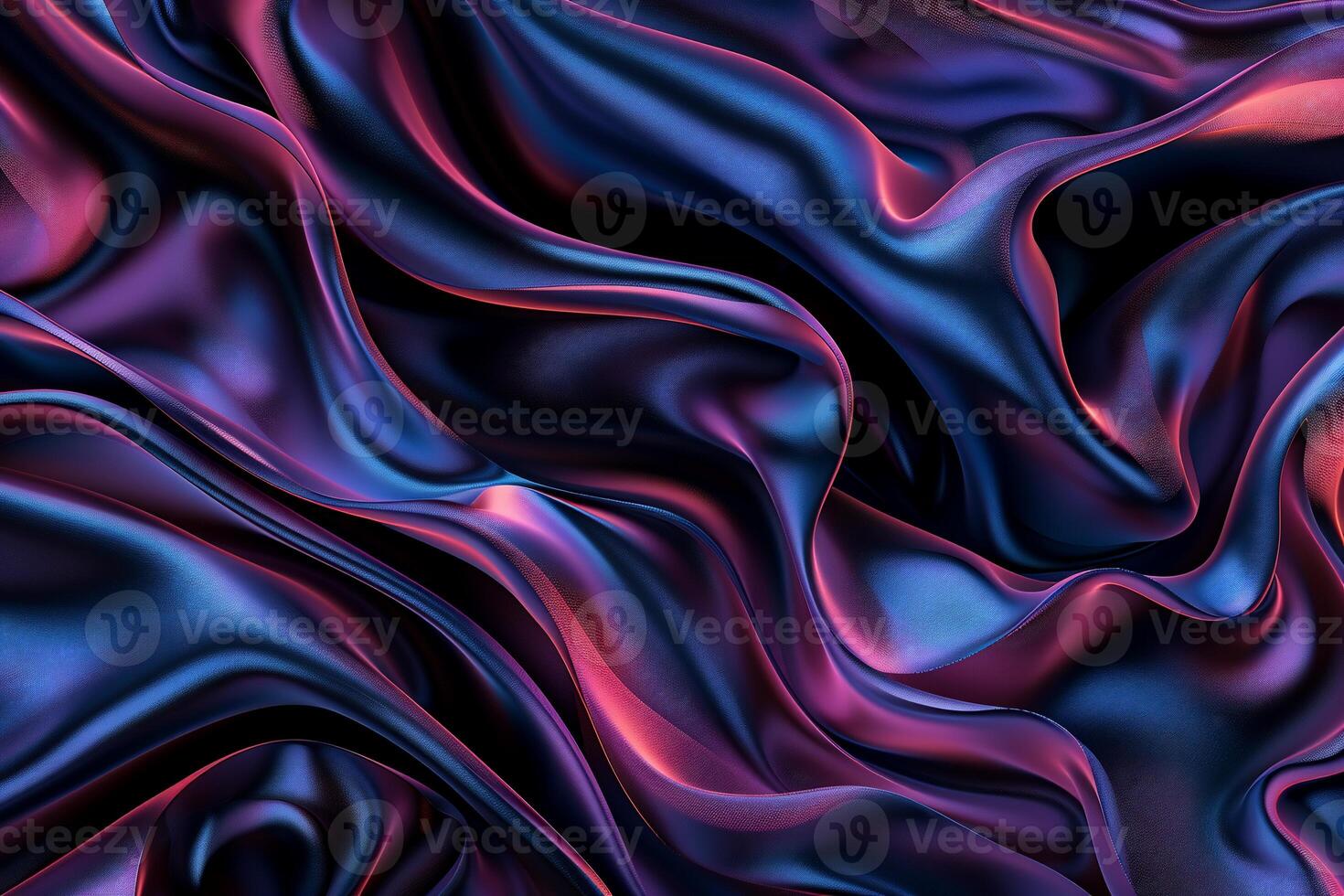 Dynamic, flowing fabric, with vibrant color transitions photo
