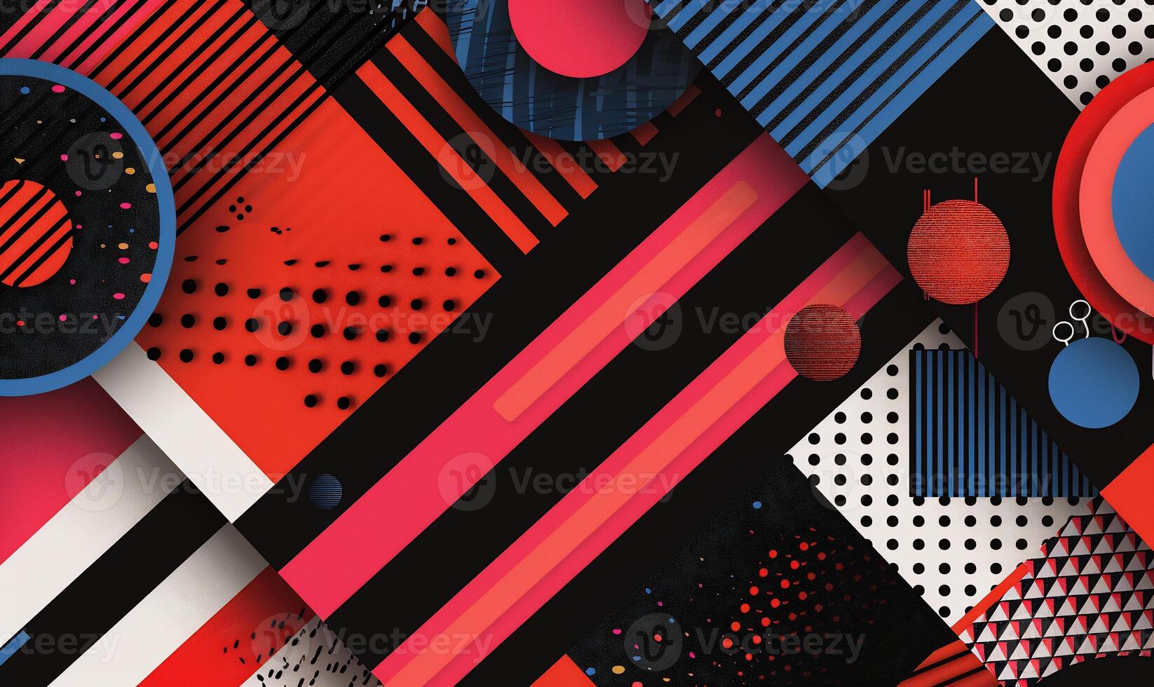 Dynamic, geometric abstract design photo