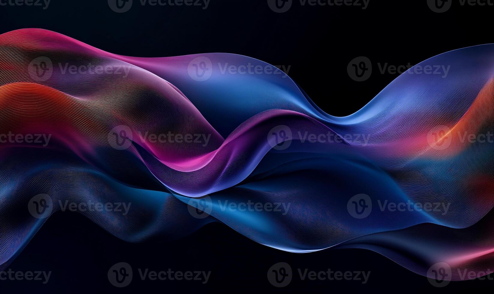 Abstract flowing lines of color photo