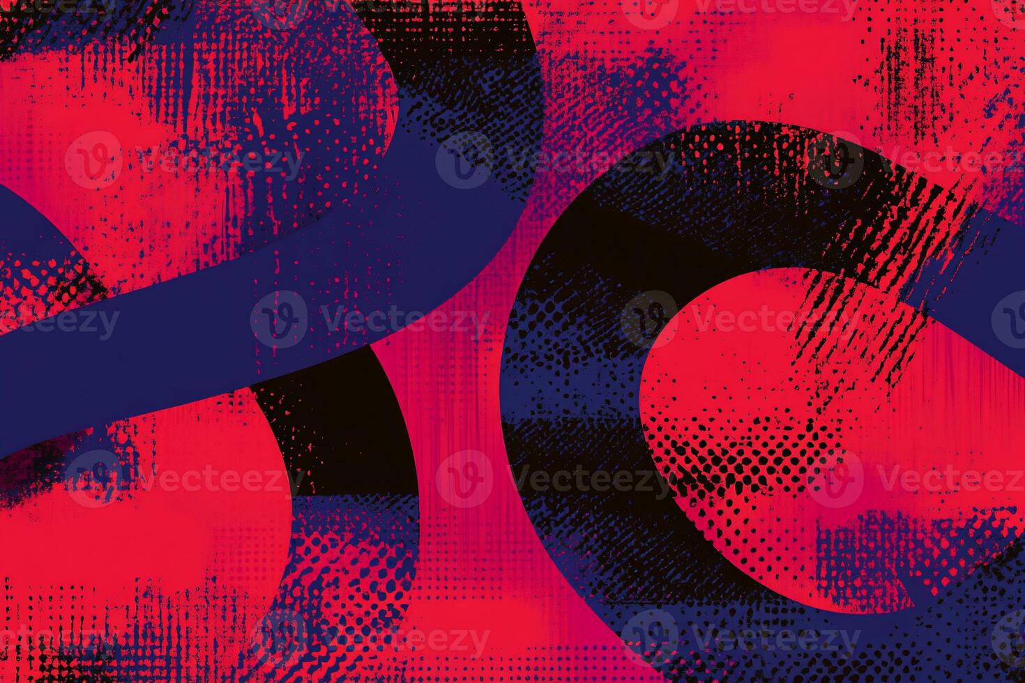 Abstract design with vibrant colors and textured shapes photo