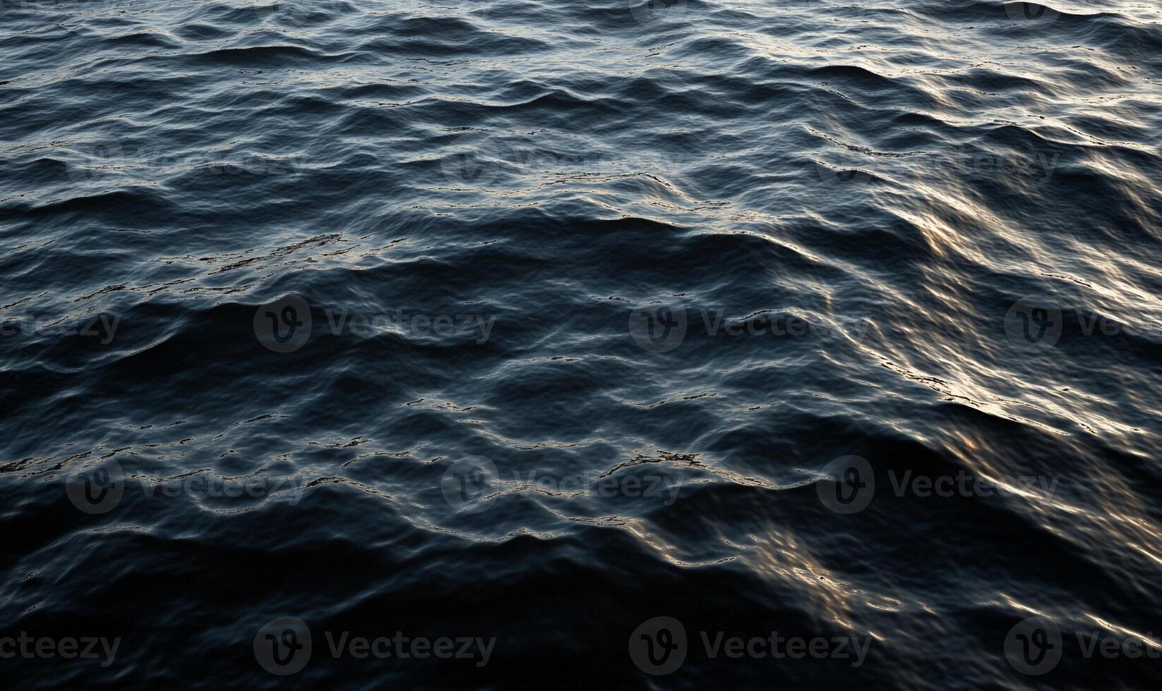 A view of the ocean surface with waves photo