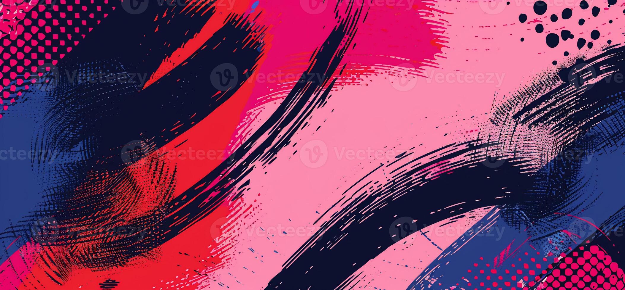 Vibrant Abstract Brushstrokes photo