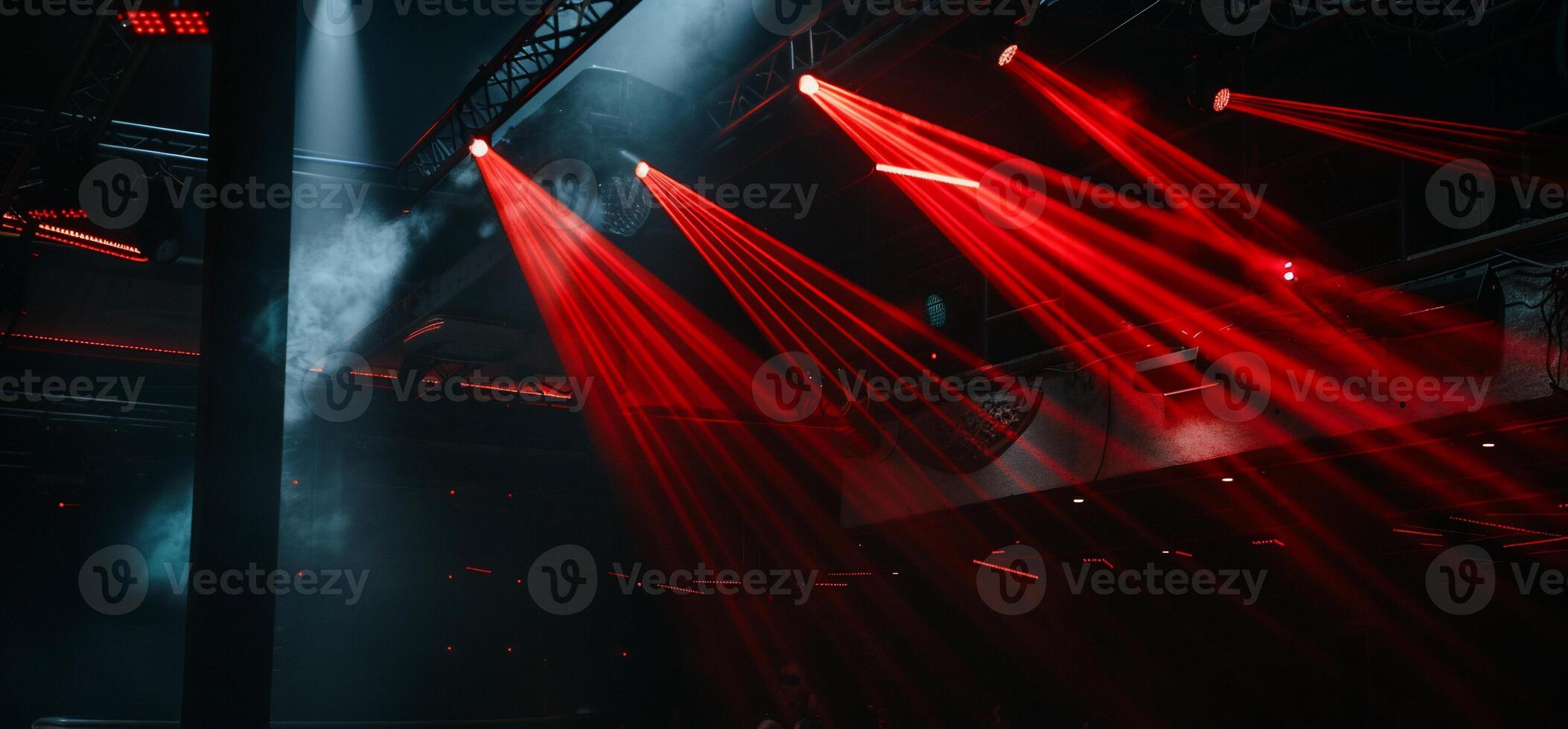 Red Light Show at Night Venue photo